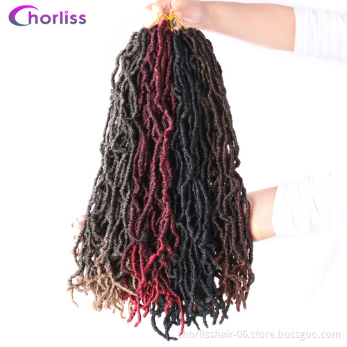 Most Natural Nu Locks Crochet Braids Synthetic Hair Extensions Faux Locs Crochet Synthetic Braiding Hair Extensions